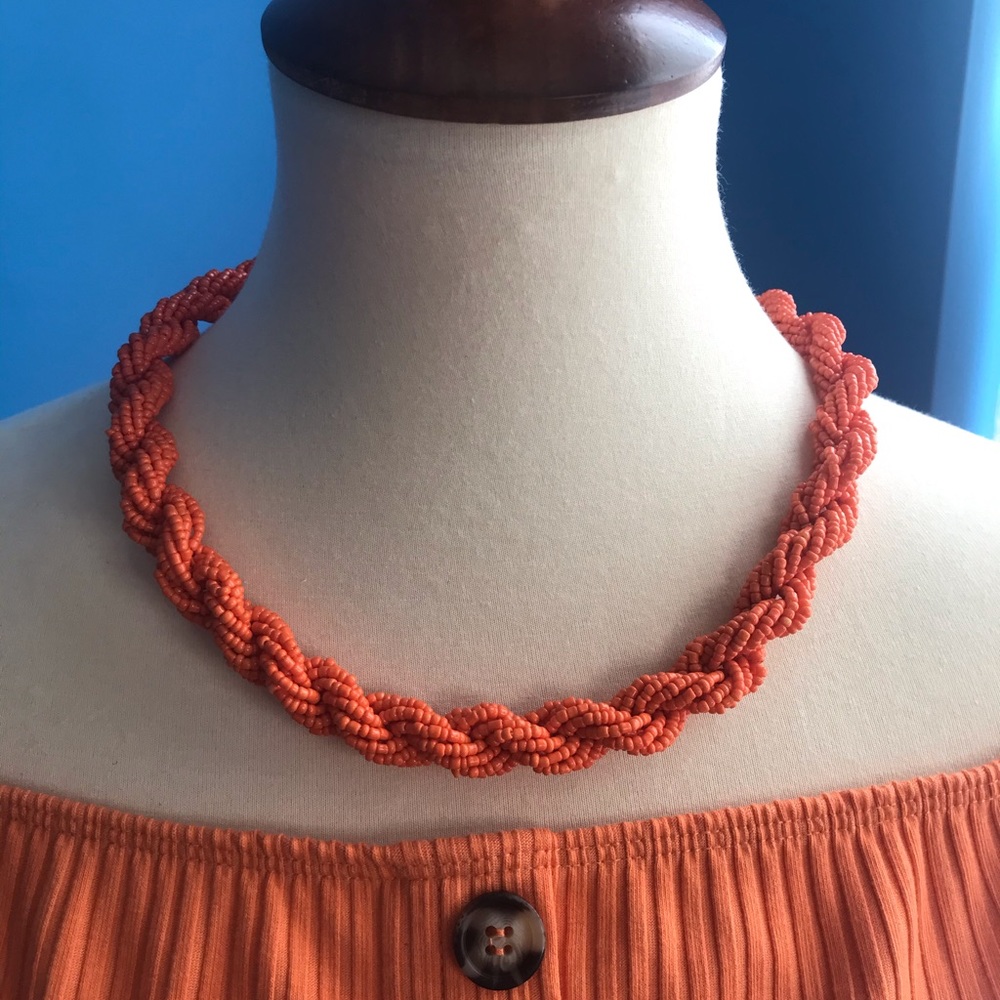 Beaded rope necklace